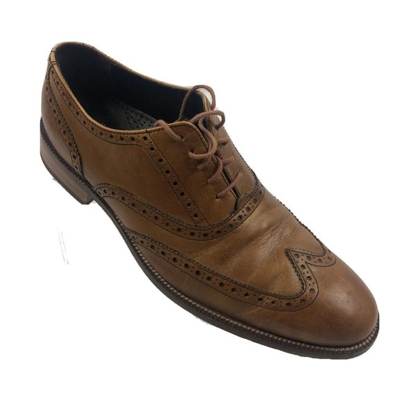 Men\'s Cole Haan Wingtip Dress Shoes Brown Leather Size 10 main image 4